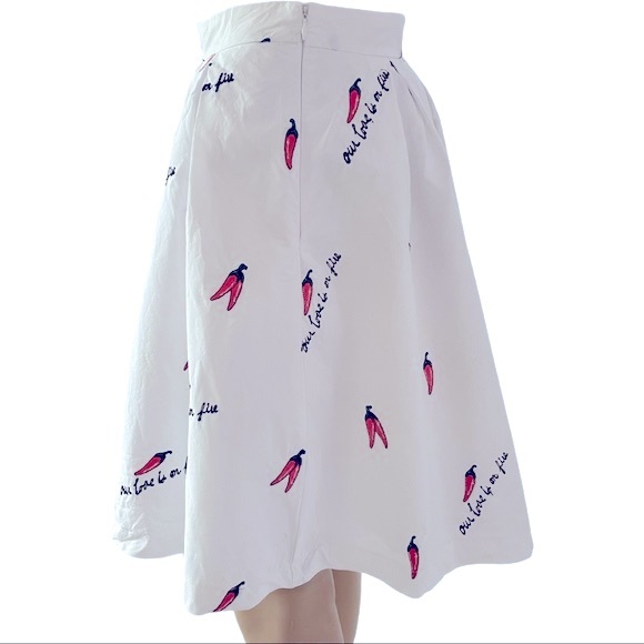 Endless Rose White A line Skirt Women Size M - Picture 9 of 14